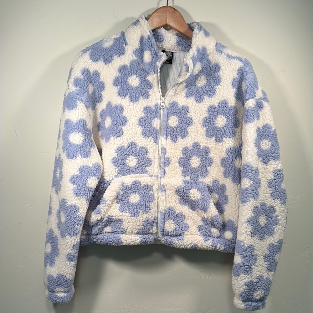PacSun full zip fleece jacket with pockets women’s M EUC